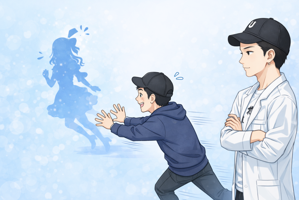 推しを追いかけ回す友人を厳しい目で眺めている自分。